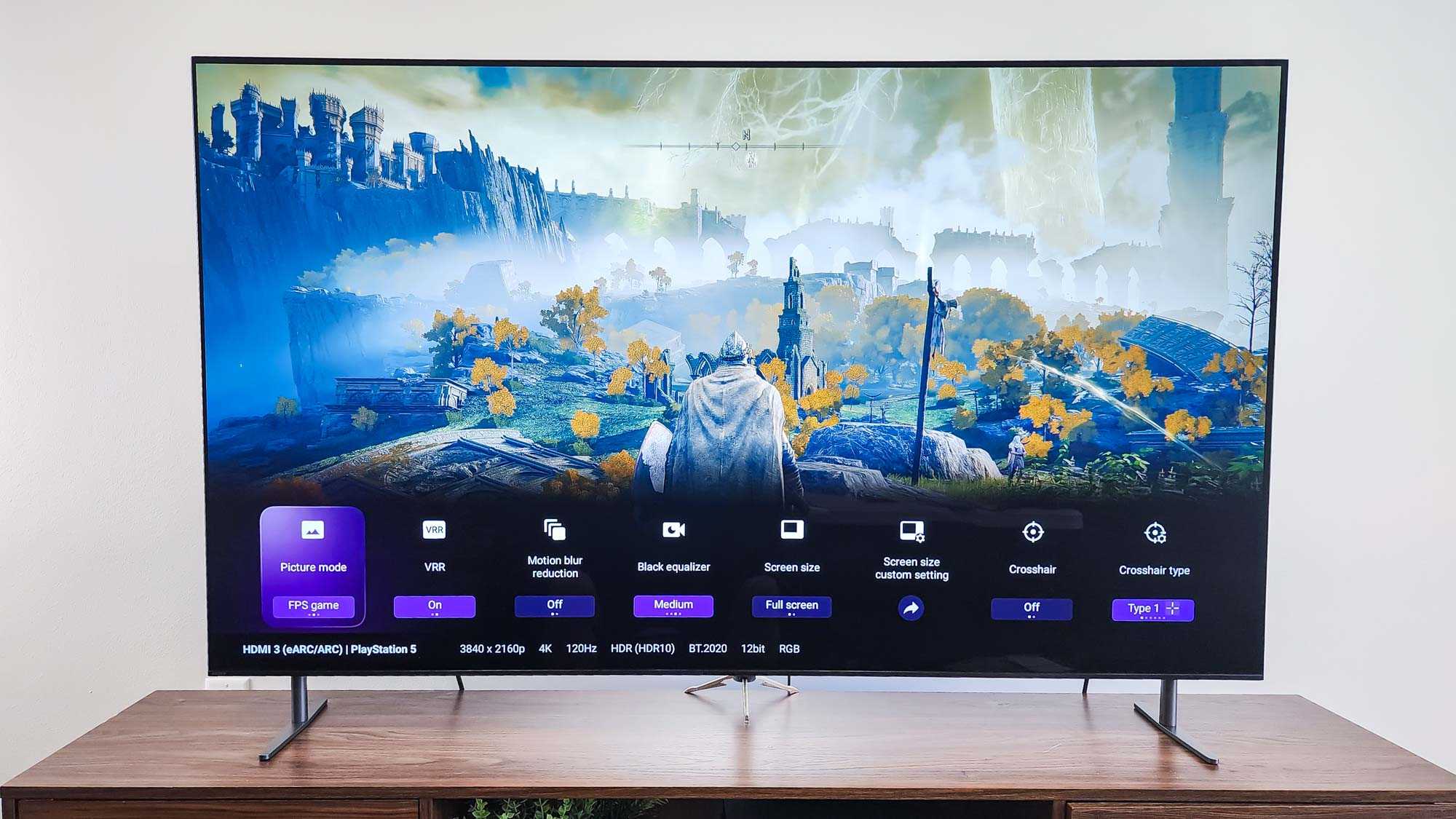 Sony BRAVIA 8 OLED TV gaming performance with VRR and PS5 optimization