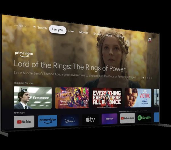 Sony A95L OLED TV Google TV interface