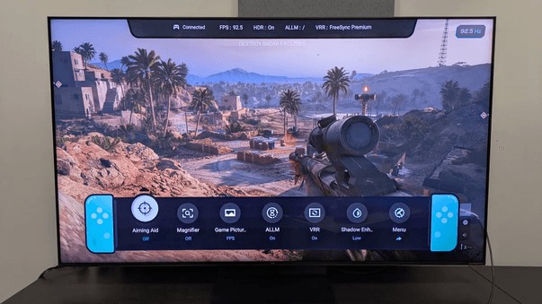 TCL X11K QD-Mini LED TV gaming performance with VRR