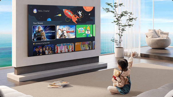 TCL X11K QD-Mini LED TV Google TV interface